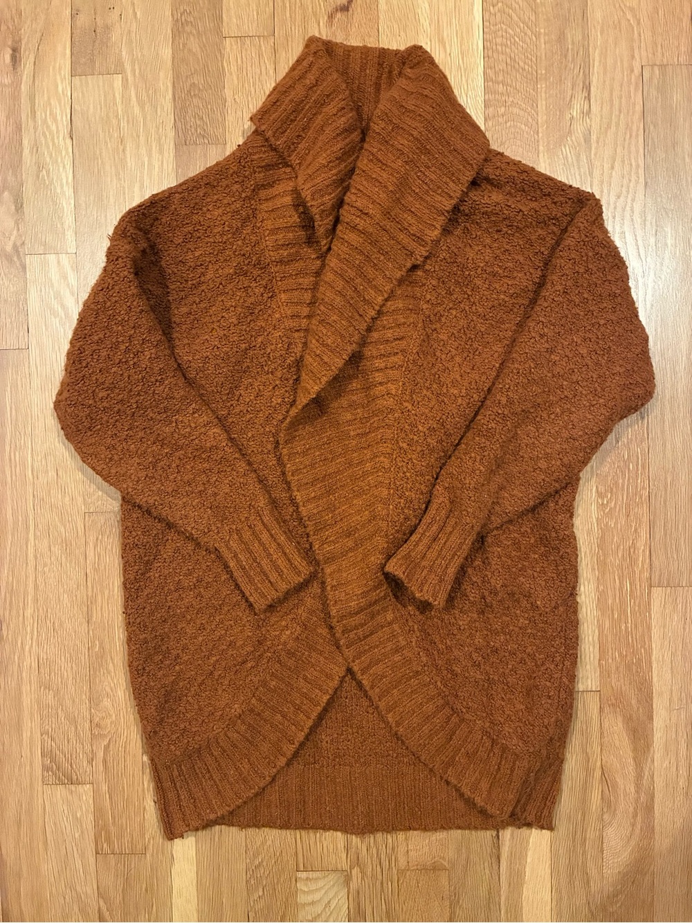Cozy Anthropologie Cardigan - Rust